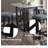 Fabric & Weathered Espresso Counter Height Stool