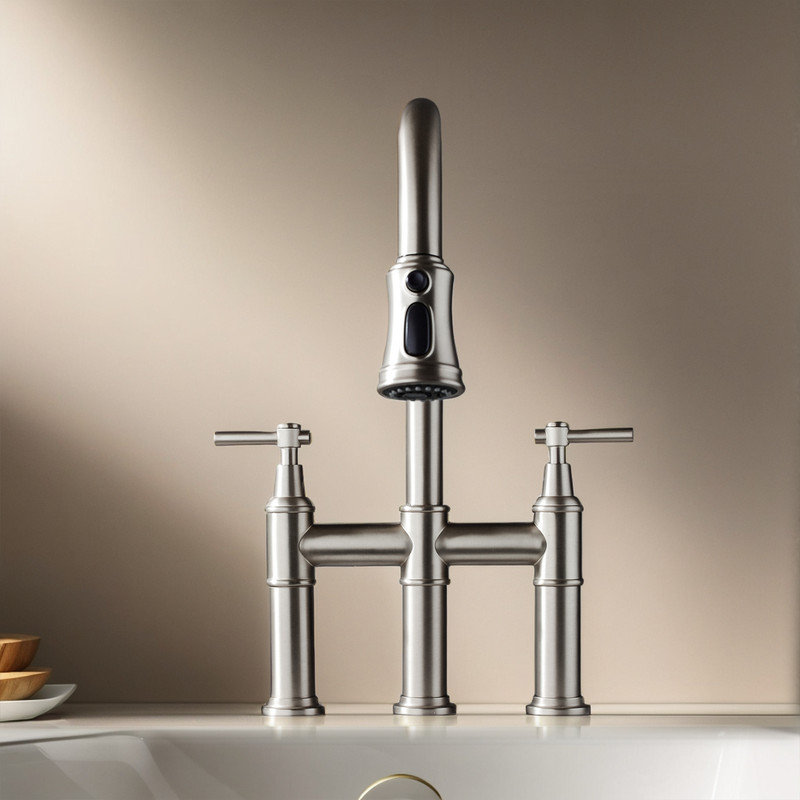 Robinet de cuisine Casa Eclat, Nickel brossé