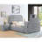 1pc Nightstand Upholstery Fabric Marble Top Two Storage Drawers Wooden Bedroom Furniture Oval -665172581