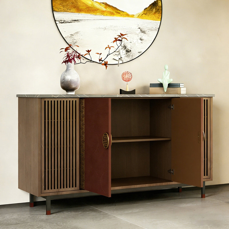 Buffet rétro simple et léger de luxe, H 35,4 po x l 63 po x P 15,7 po
