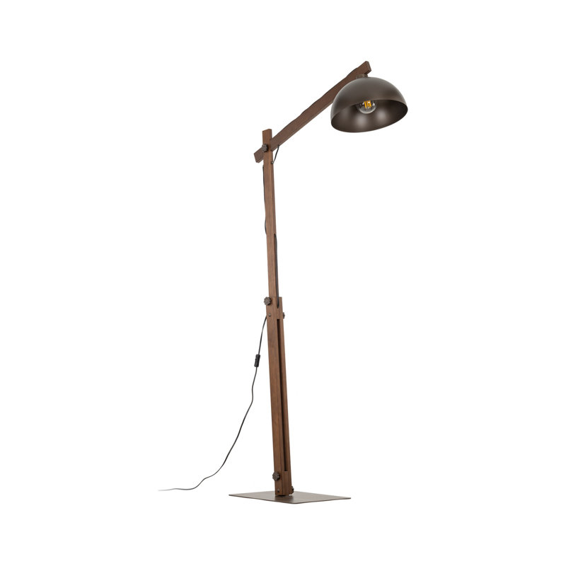 Lampe de lecture sur pied Ilene, Brun, Brun