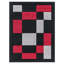 Havana Geometric Black Red Large Rugs – Modern Living Room Carpet, Bedroom & Hallway Runner | Soft, Non-Shedding, Stain Resistant Floor Mat-40192855