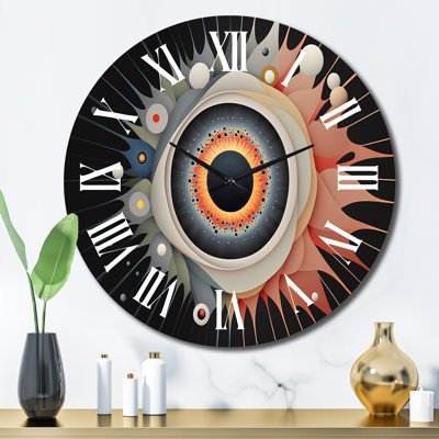 Horloge murale en métal