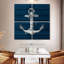 Aletra ancre sur bois bleu-109095400
