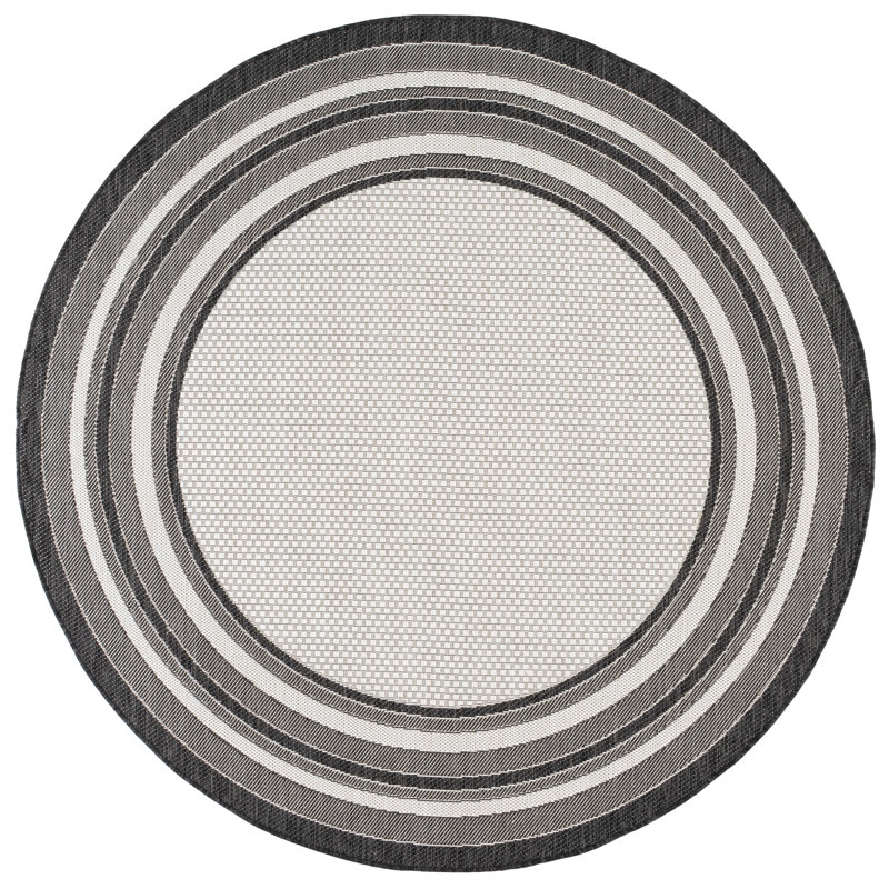 Tapis d'intérieur tissé à la machine Chancy, Rond 7 pi 10 po