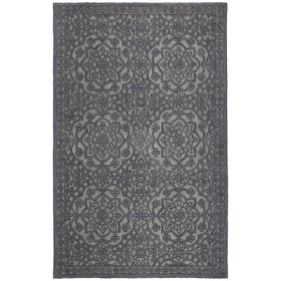 Crass Geometric Hand Tufted Wool/Cotton Slate Gray Area Rug -  Alcott HillÂ®, 3D5196BF416E4C618E8AD67D2B389BEB