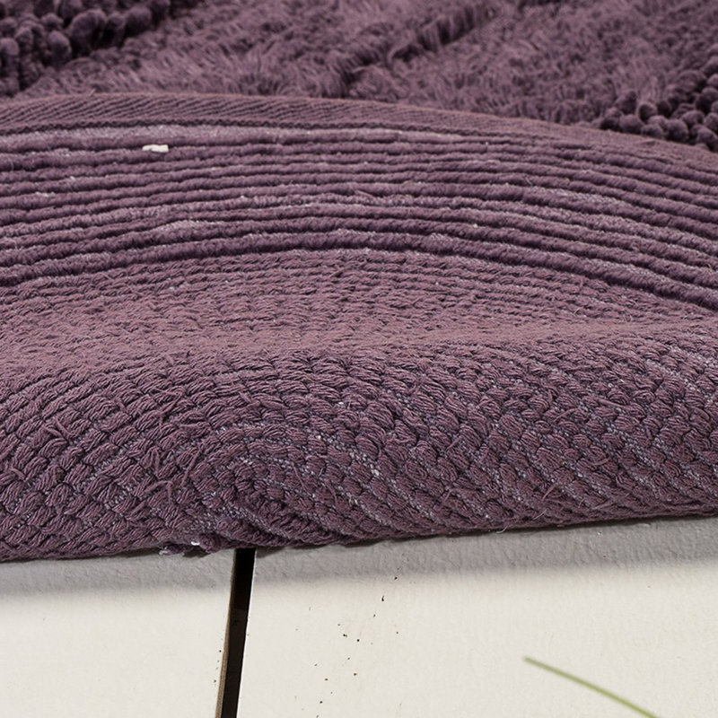 Gibby 2 Piece Bath Rug Set, Purple