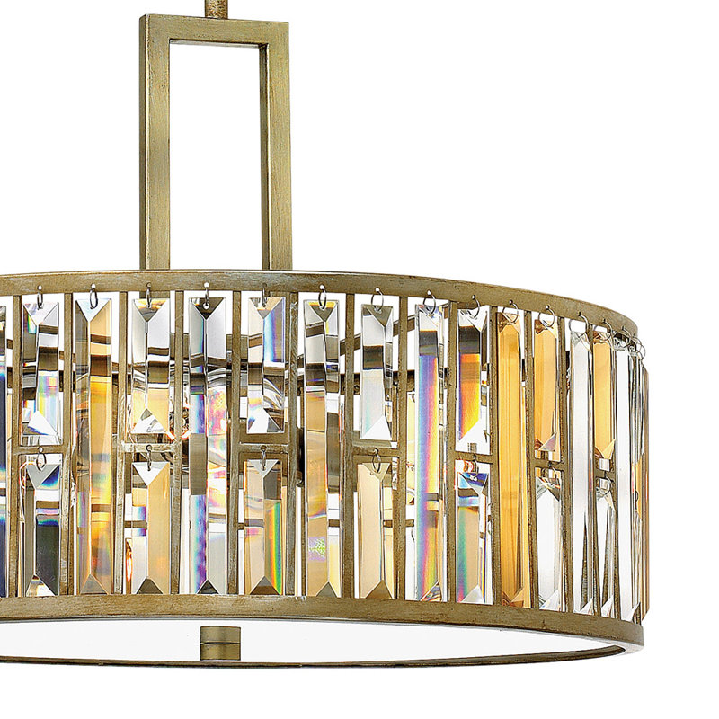 Gemma 3-Light Outdoor Pendant, Silver
