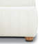 Grand lit en chenille blanc Hades