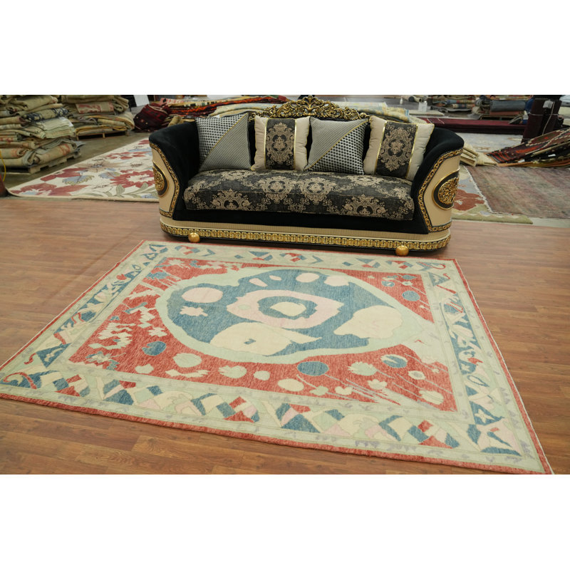 Tapis turc Oushak en laine 6 x 8
