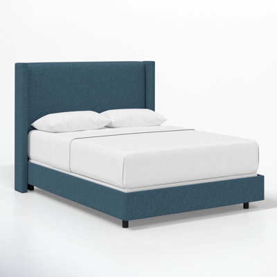 Hanson Upholstered Wingback Bed