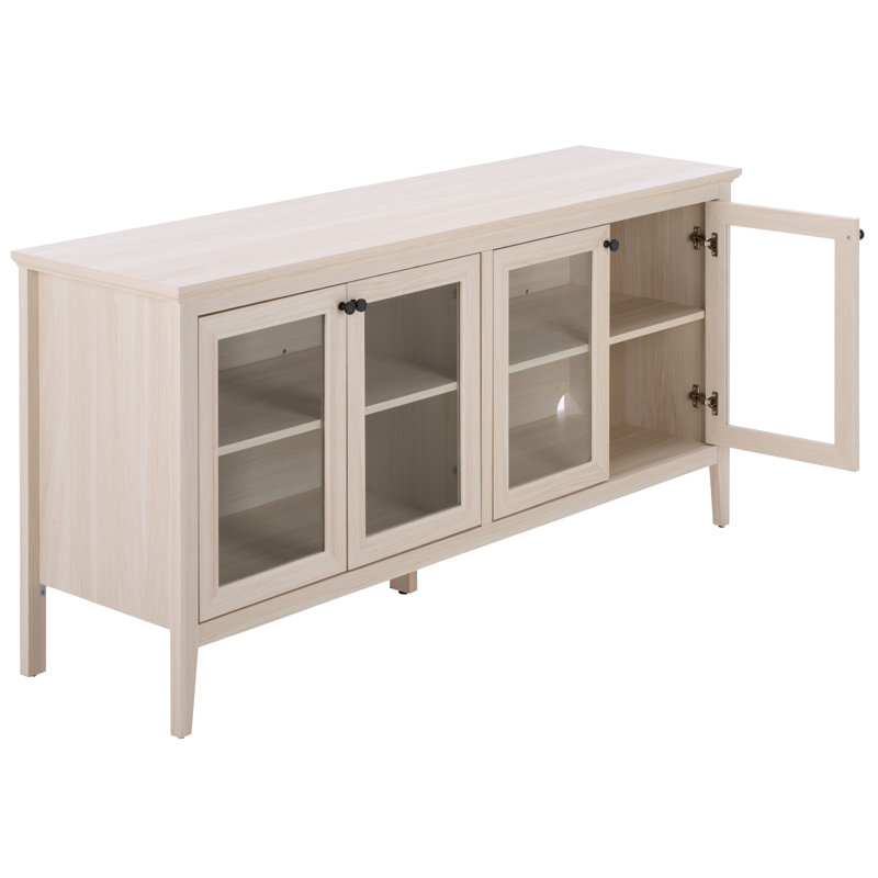 Meuble télé 63 po Quinta, Chêne blanc