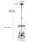 Ifill 3 - Light Bronze/Rusty Pendant