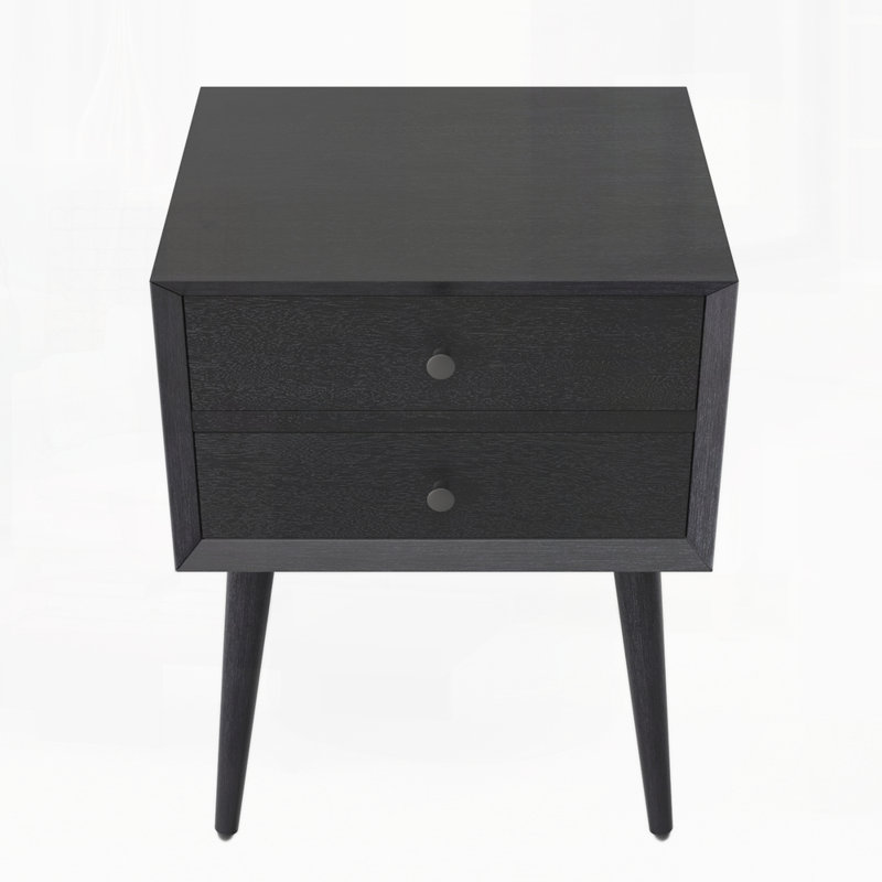 Table de chevet avec 2 tiroirs
