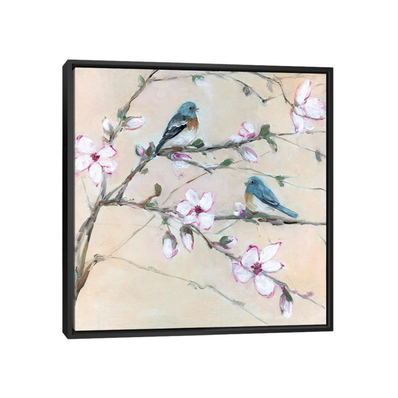 «Sweet Sounds of Summer II» par Sally Swatland - reproduction d'art, 37" H x 37" W x1.5" D, Black Frame, Pas de tapis