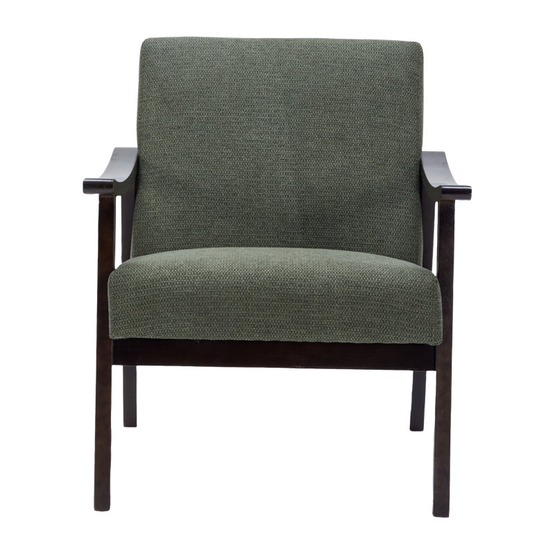 Fauteuil moderne à haut dossier, Vert antique