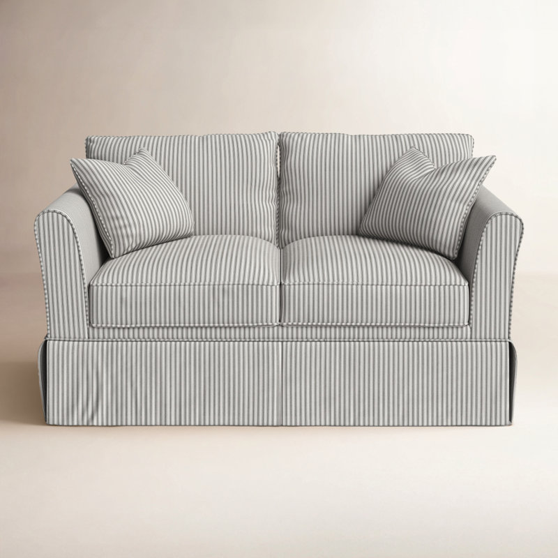 Shelby 60'' Upholstered Loveseat, Bayou Midnight Canvas