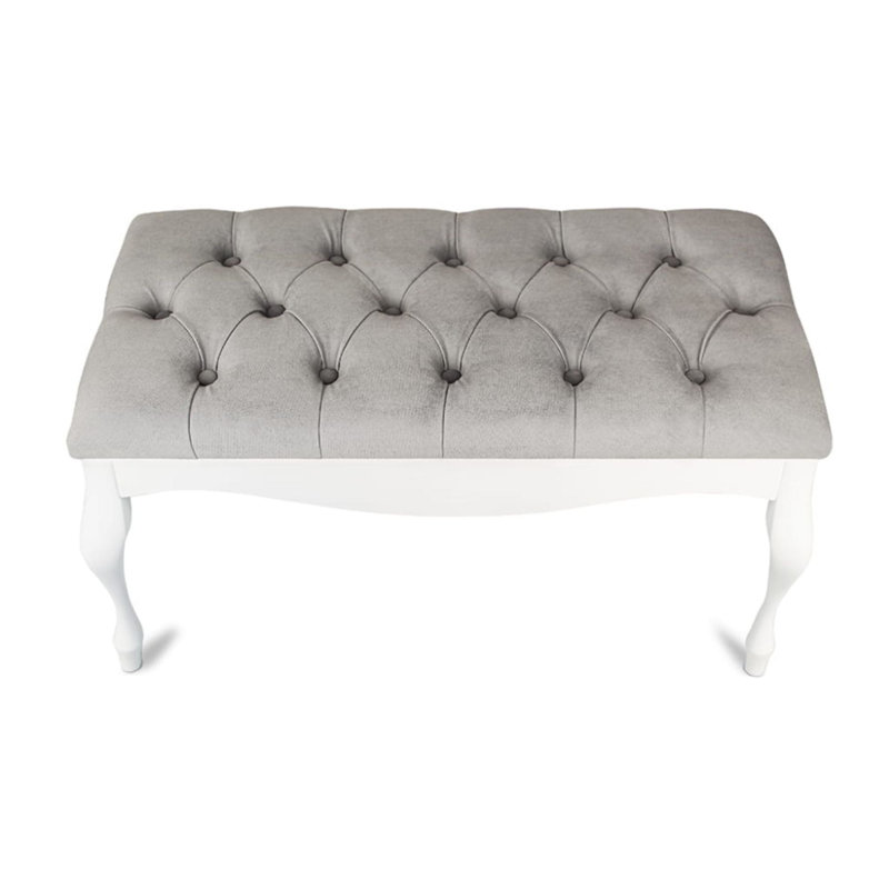 Velvet Upholstered Bench, 40cm H x 80cm W x 40cm D