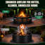 32 in. Round Heavy Duty Steel Fire Pit Ring-2034837814
