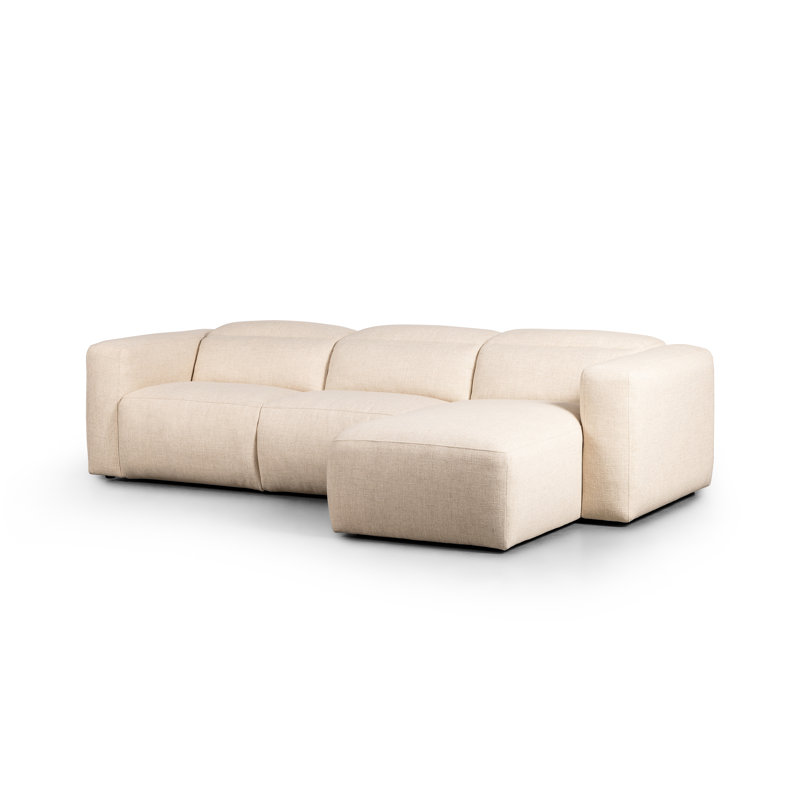 Radley 3 - Piece Upholstered Sectional, Antigo Natural Polyester Blend, Right Hand Facing