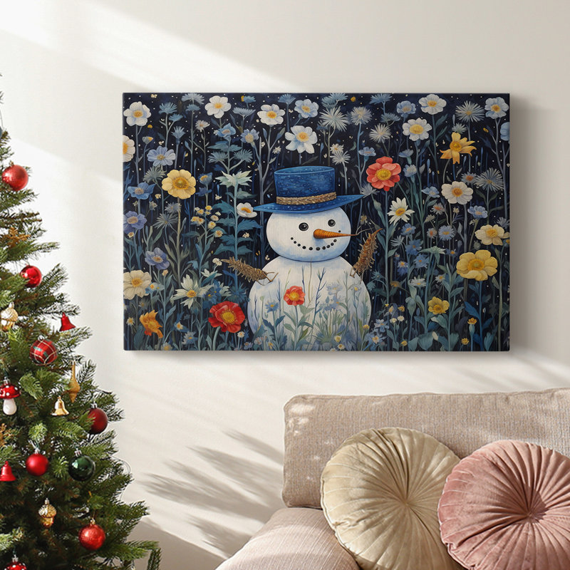 Christmas Holiday Arts - Toile tendue avec châssis, H 12 po x l 18 po
