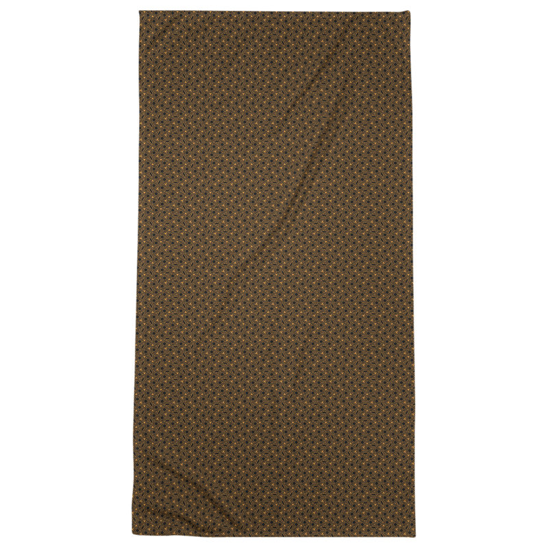 Katelyn Elizabeth Cotton Blend Bath Towel, Orange/Black