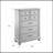 Gray 7-Drawer Chest