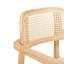 Chaises de salle à manger en PE avec assise rembourrée et structure en bois PE-125490483-118705389