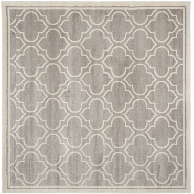 Ammundsen Geometric Light Gray/Ivory Area Rug