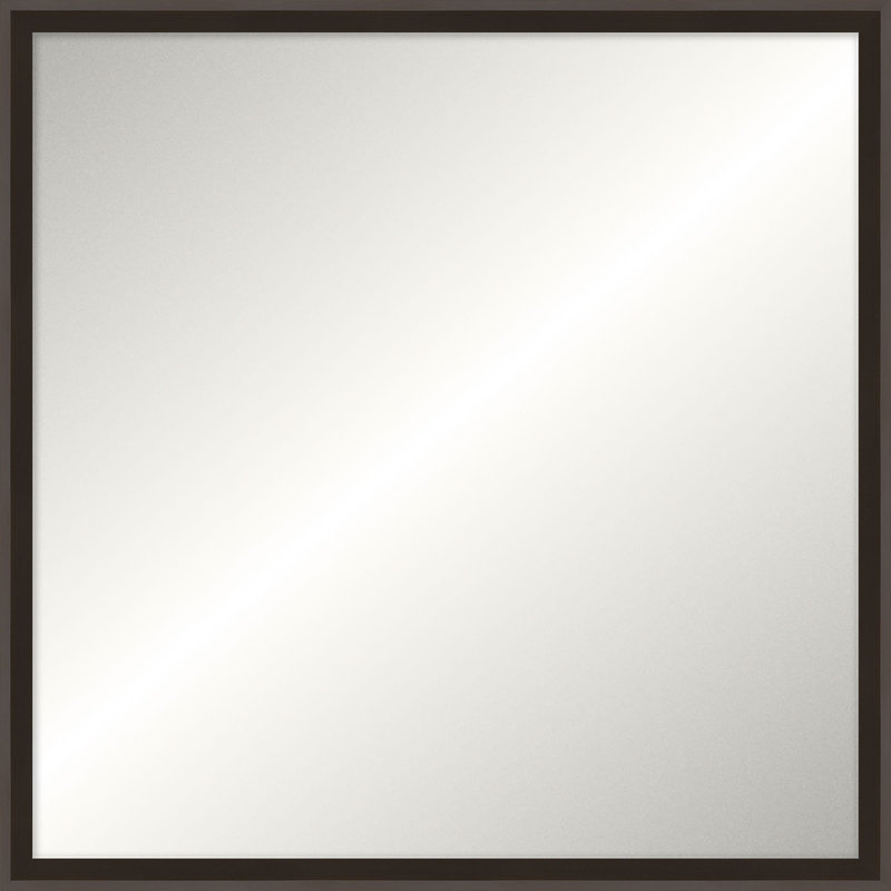 Ridgeline Solid Wood Mirror, Square, 23.5" x 23.5", Espresso