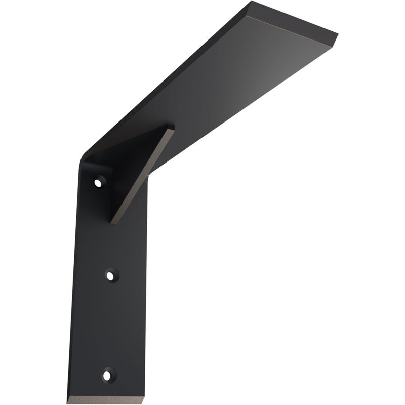 Support de comptoir en acier robuste avec gousset, H 10 po x l 8 po x P 2,5 po