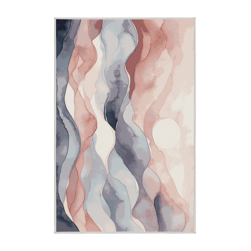 Coral Sky Rug, Rectangle 3' x 5'