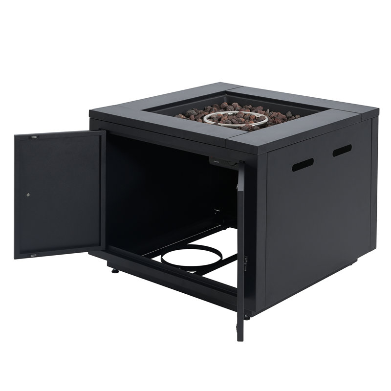 30Inch Square  Steel Fire Pit Table
