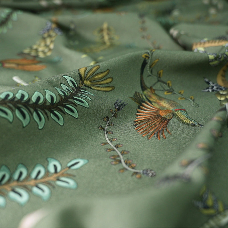 Protea Garden Linen Fabric, Delta
