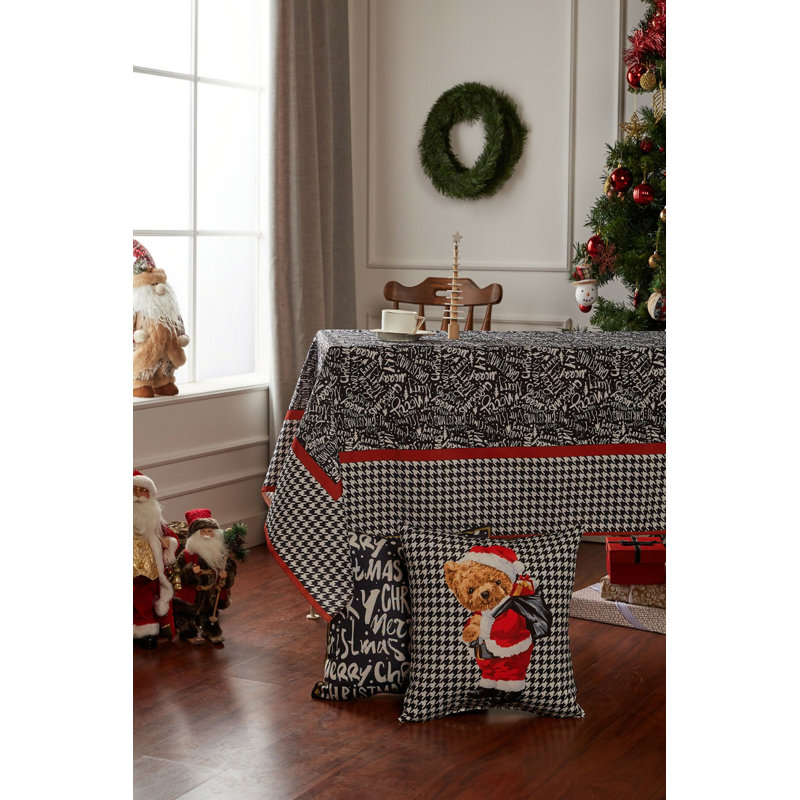 New Year Merry Christmas Tablecloth