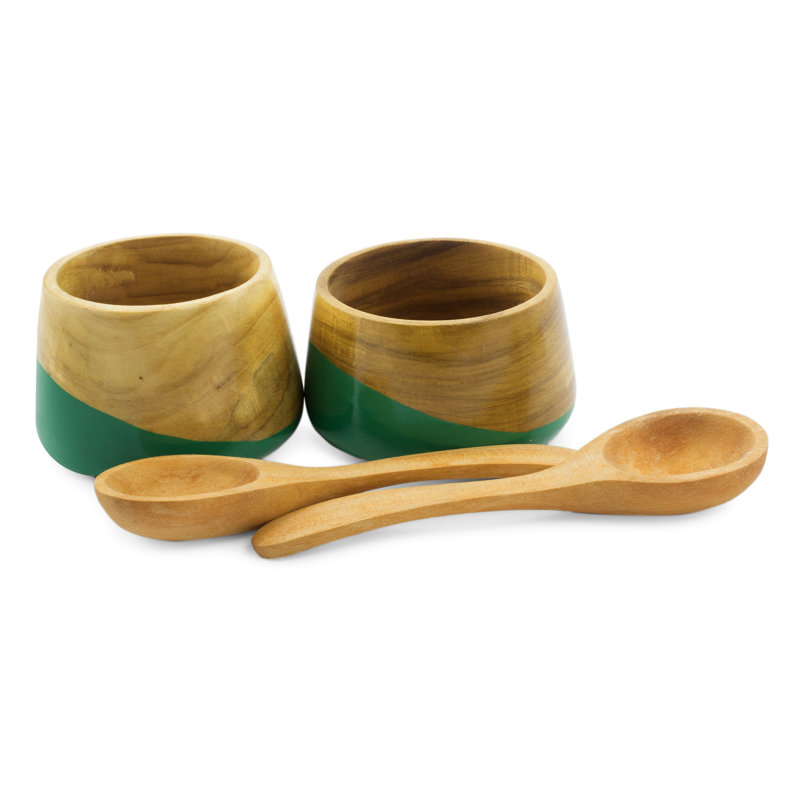 Union Rustic Trinh Wood Condiment Server