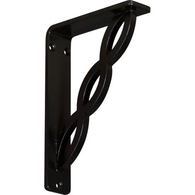1 1/2"W x 5 1/2"D x 8"H Loera Wrought Iron Bracket, (Single center brace) (6-Pack)