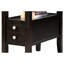 Grande table d'appoint 24 po en bois, 2, admirée, capacité de poids de 250 lb ornée,