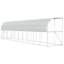 Against Wall Chicken Coop Silver Galvanised Steel Outdoor Modern Stable