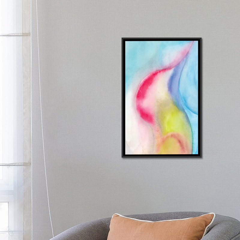 «Abstract XX» par Marco Gonzalez, impression sur toile tendue, H 26 po x l 18 po x P 1,5 po, Toile encadrée noire