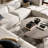 Vintage coffee table with smooth rounded edges-106325223
