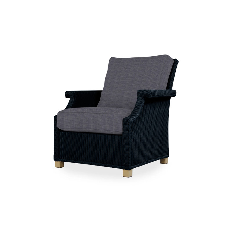 Hamptons Outdoor Lounge Chair, Cottage Pepper, Ebony