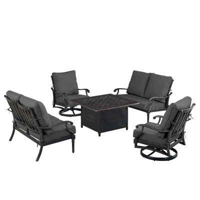 Arriya 6 - Person Patio Conversation Set with Cushions