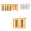 Mercia 23ft x 10ft Studio Pent Log Cabin With Patio Area (28mm)