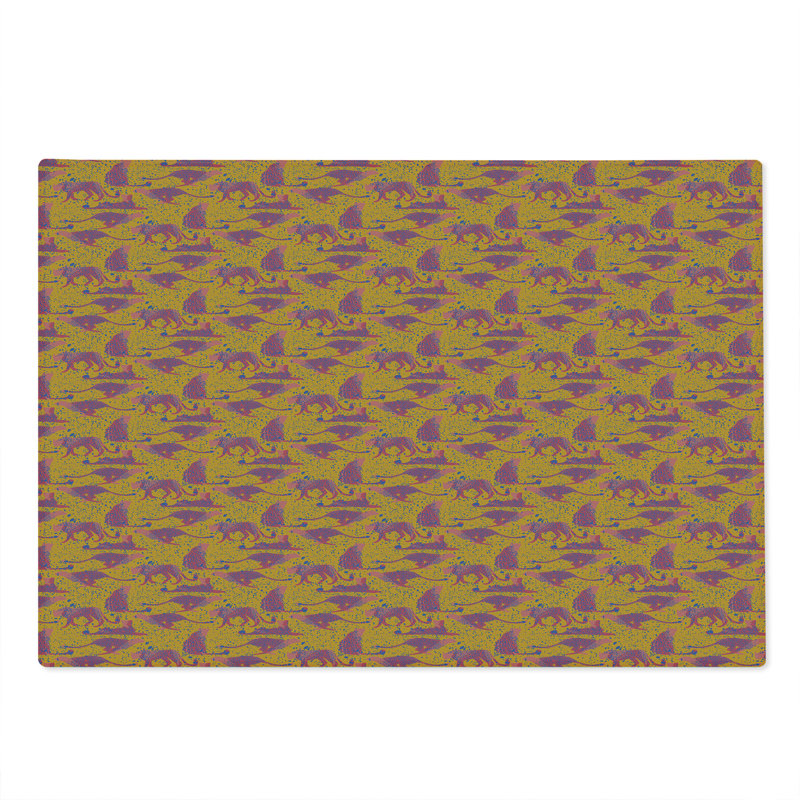 Planche à découper Ambesonne, léopard, moderne, exotique, animal sauvage, orange