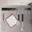 Porte-ustensiles 16 crochets, paquet de 2 rails de 17,5 po, mural ou sous l'armoire, porte-pot, porte-serviettes, porte-placard, porte-clés pour hall d'entrée, support mural pour sacs, etc.