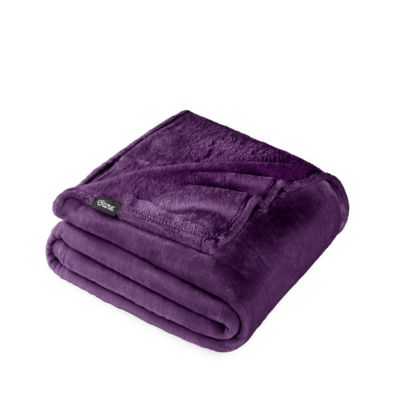 Couverture polaire Bare Home, Prune, Jeté