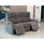 2 Seater Cotton Blend Reclining Loveseat-1125894736