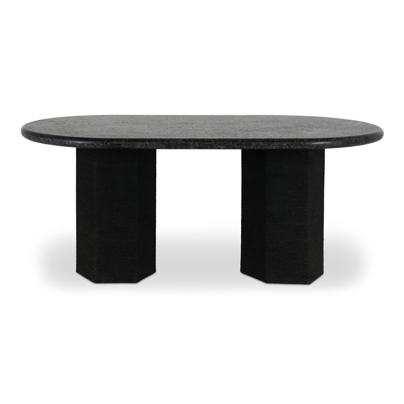 Sartoria Dining Table Black Granite, Black Granite