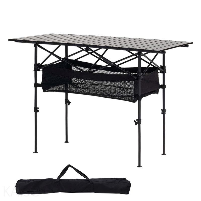 Table de camping pliante en aluminium